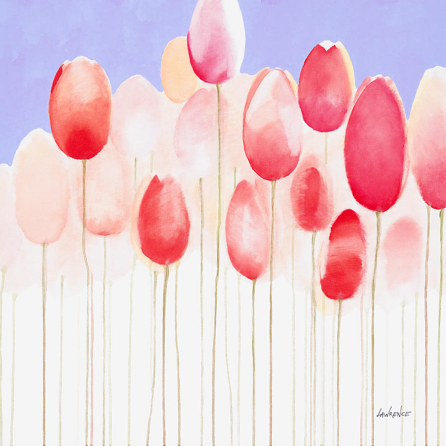 Tulips are People XVIII Painting by Jerome Lawrence
