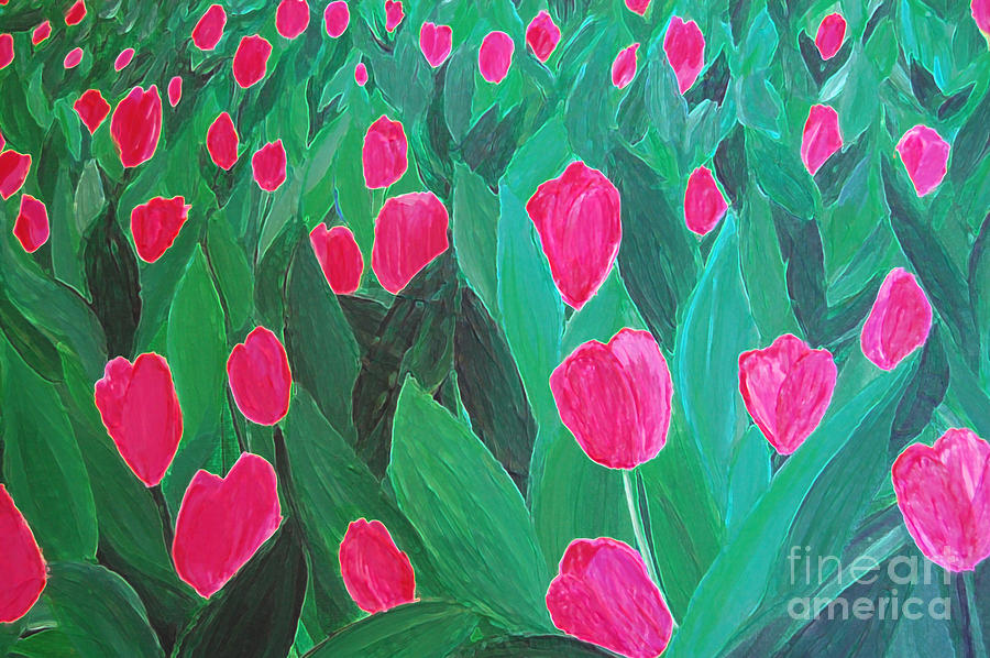 Tulips by jrr Painting by First Star Art
