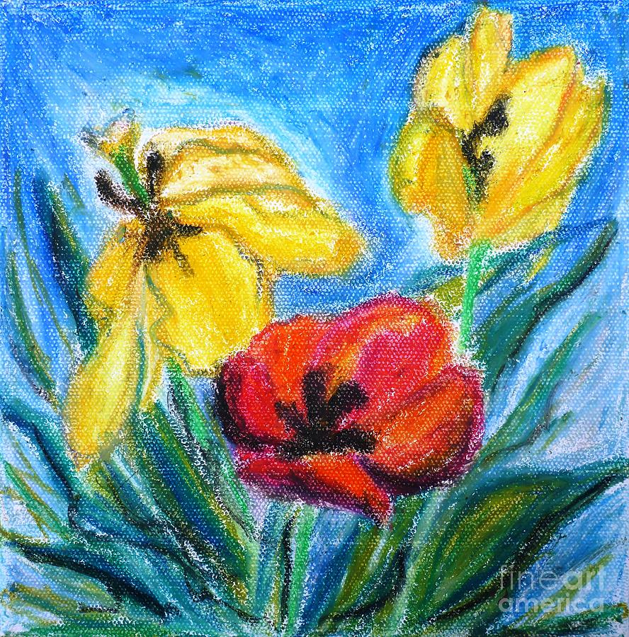 Tulips Painting by Cristina Stefan