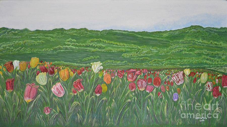 Tulip Painting - Tulips Dream by Felicia Tica