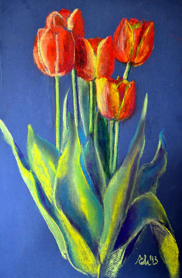 Flower Painting - Tulips by Elena Malec