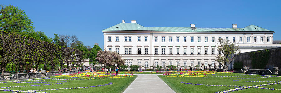 Tulips In Mirabell Garden, Mirabell Photograph by Panoramic Images