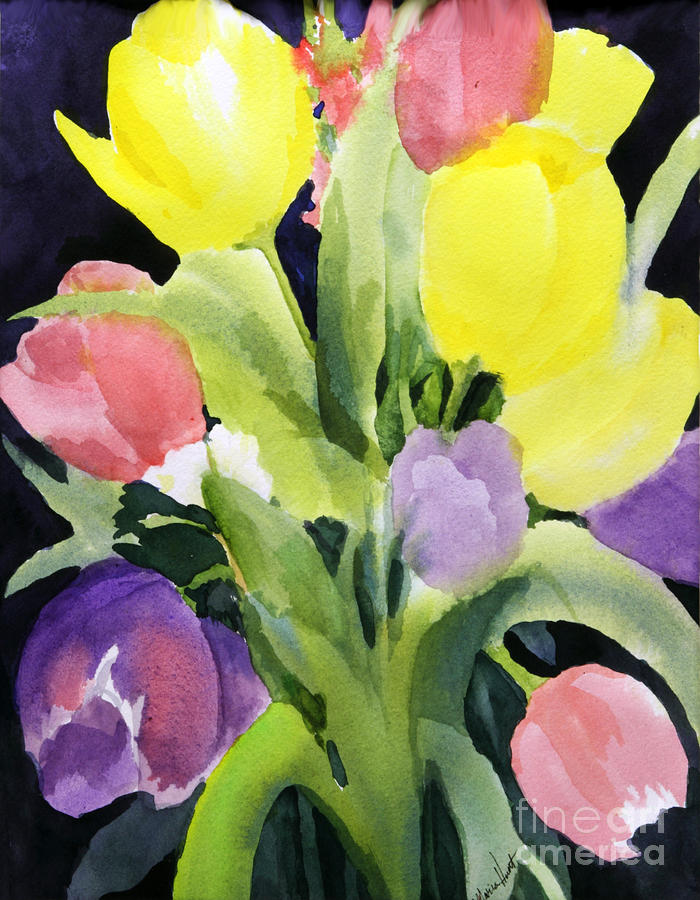 The Colors of Spring Painting by Maria Hunt