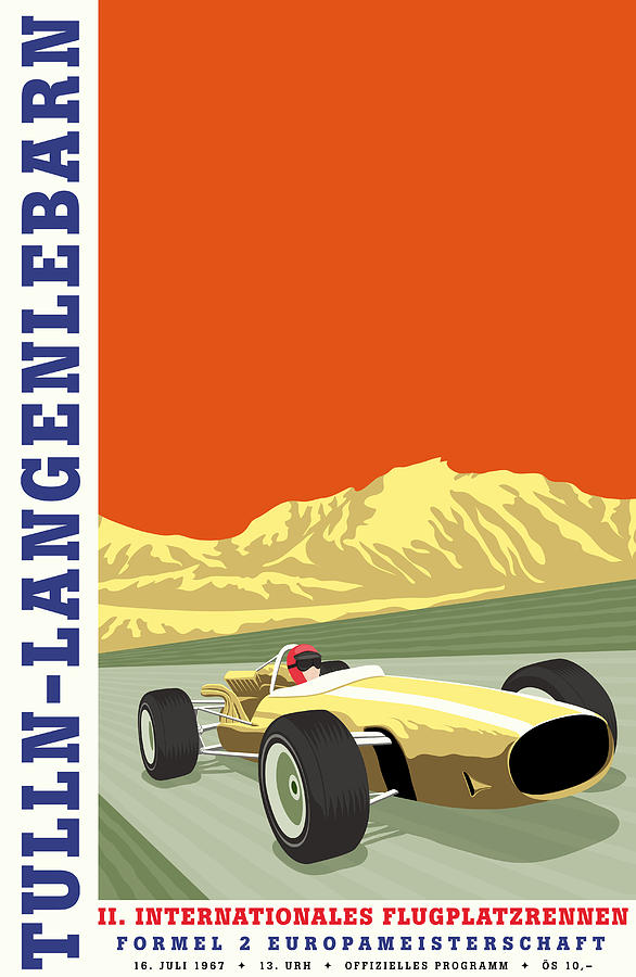Tulln langenlebarn Formula 2 1967 Digital Art by Georgia Clare