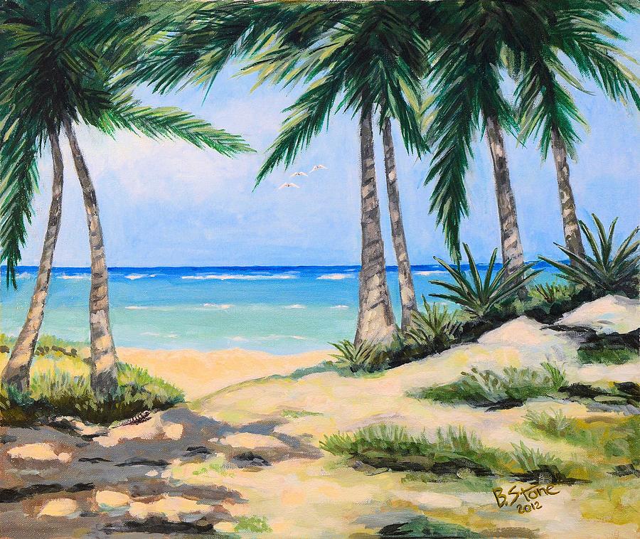 Tulum - Riviera Maya Painting by Brian Stone - Pixels