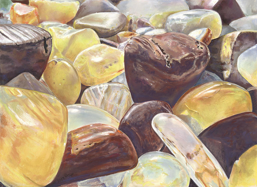 Tumbled Agates Painting by Nick Payne