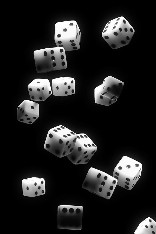 Dice Photograph - Tumbling Dice by Tom Mc Nemar