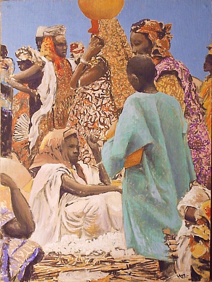 Africa Painting - Tumbuctu by Victor  Candela