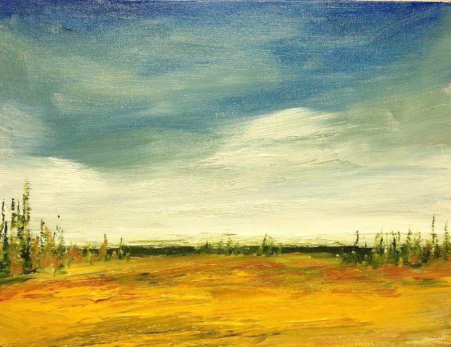 Tundra Landscape - Fall Painting by Desmond Raymond