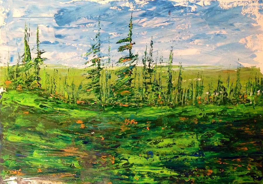 Tundra Summer - Wapusk National Park Painting by Desmond Raymond