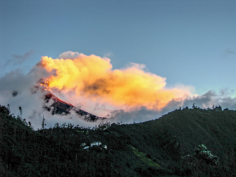Tungurahua Blowing off Steam Photograph by Eleanor Abramson