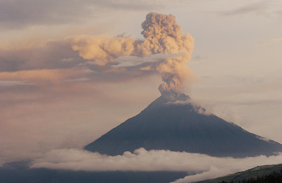 Landscape Photograph - Tungurahua Volcano Erupting by Pete Oxford