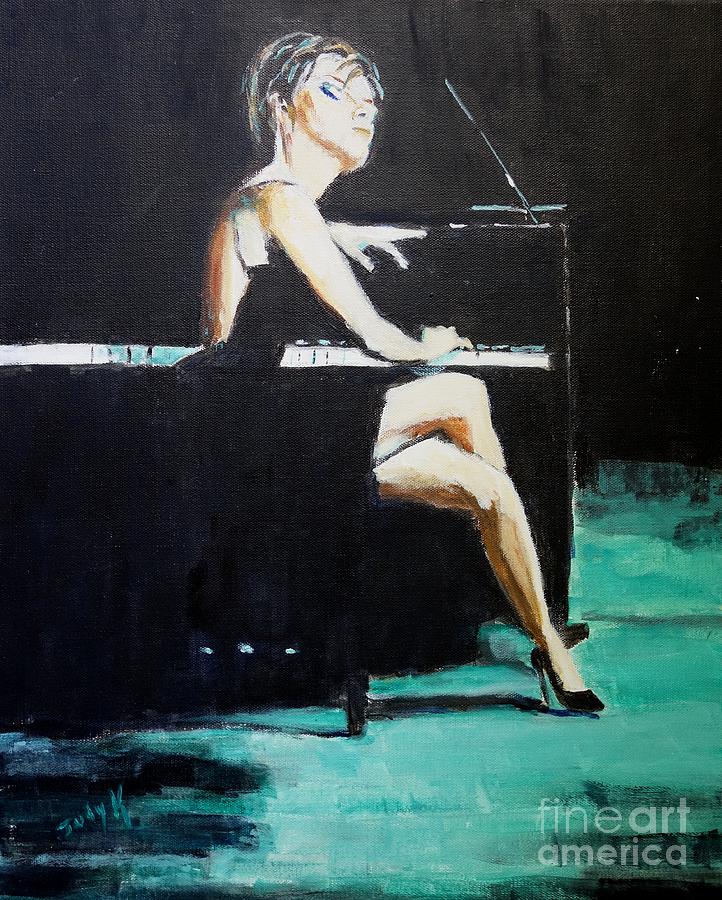 Music Painting - Tuning Out by Judy Kay