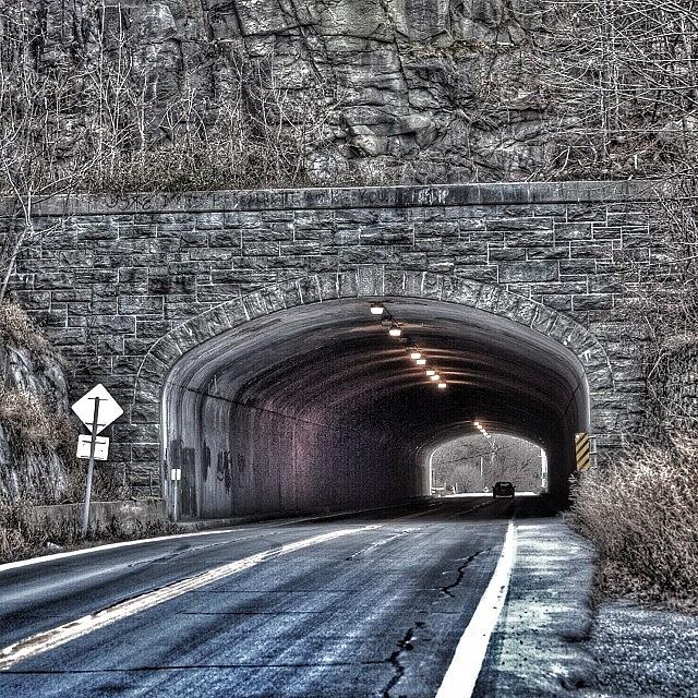 Transportation Photograph - #tunnel #coldspringny #road #roadway by Tiffany Anthony