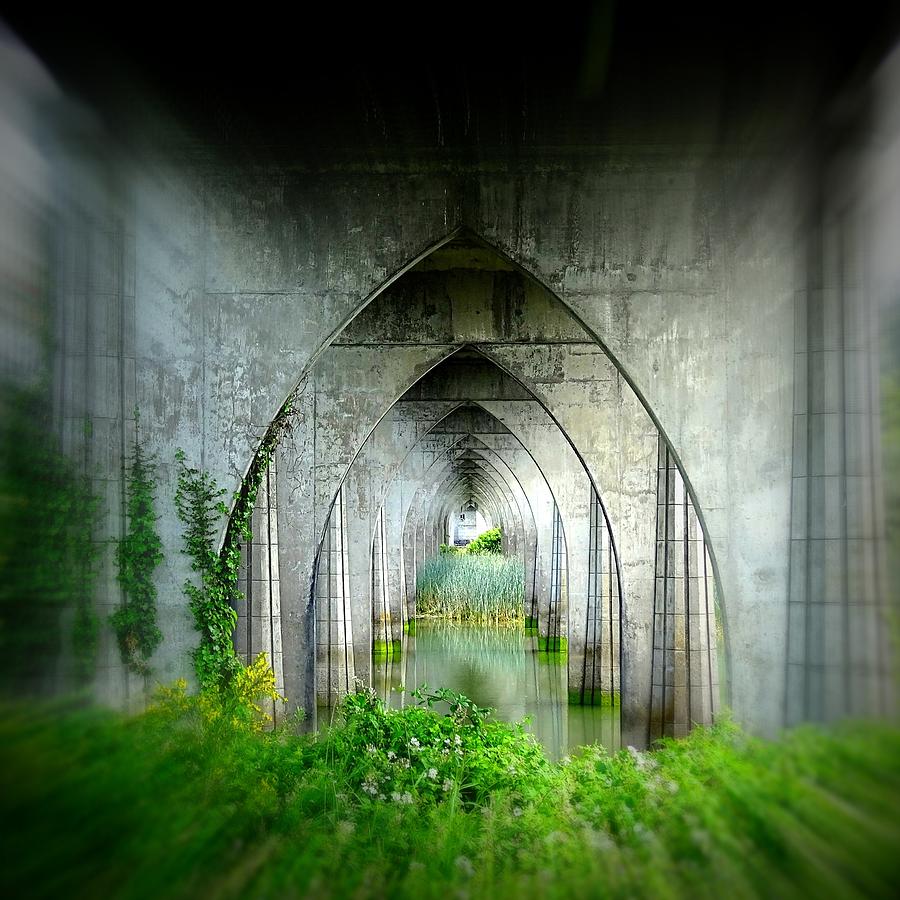 Bridge Photograph - Tunnel Effect by Nick Kloepping