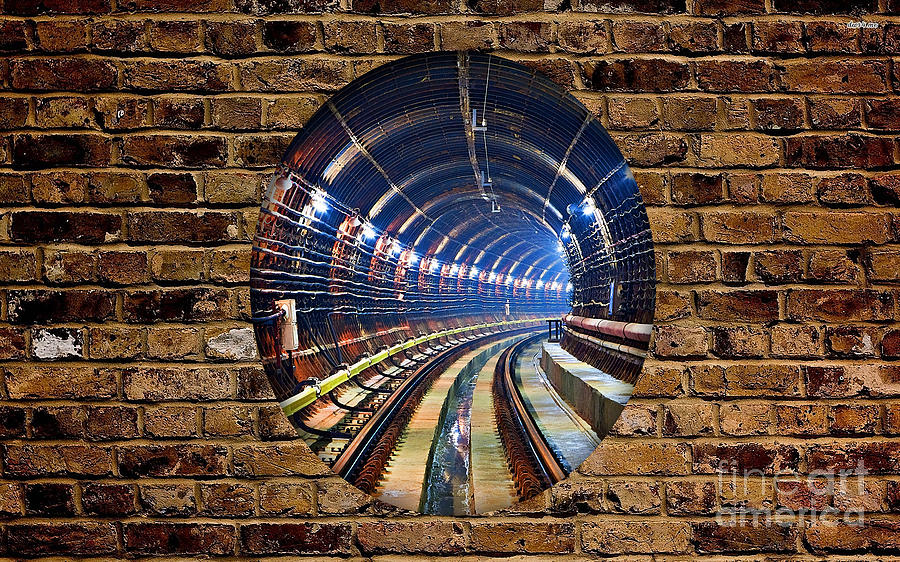 Tunnel Mixed Media by Marvin Blaine