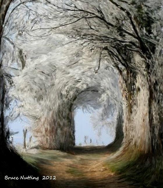 Tree Painting - Tunnel of Blossoms by Bruce Nutting