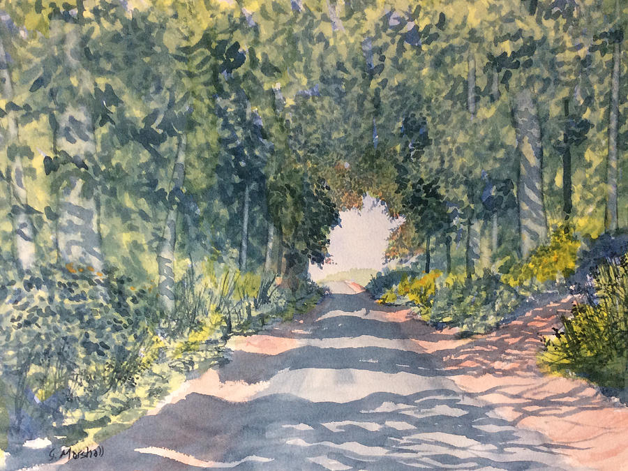 Tunnel of Trees on Woldgate Painting by Glenn Marshall