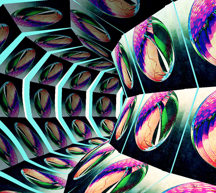 Abstract Digital Art - Tunnel Vision by Jan Artist