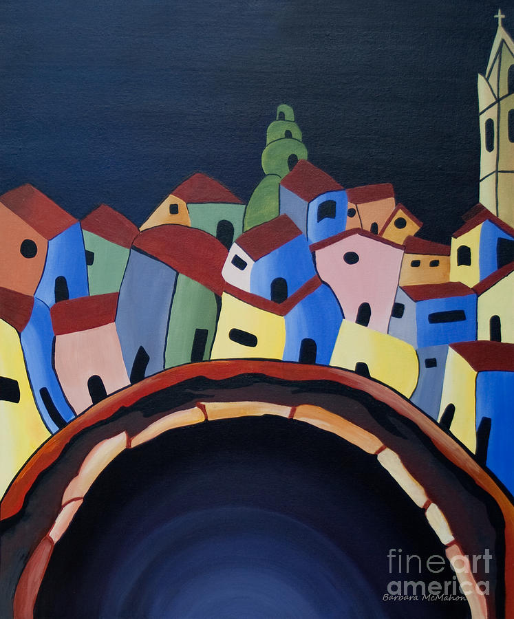 Tunnels of Guanajuato Painting by Barbara McMahon