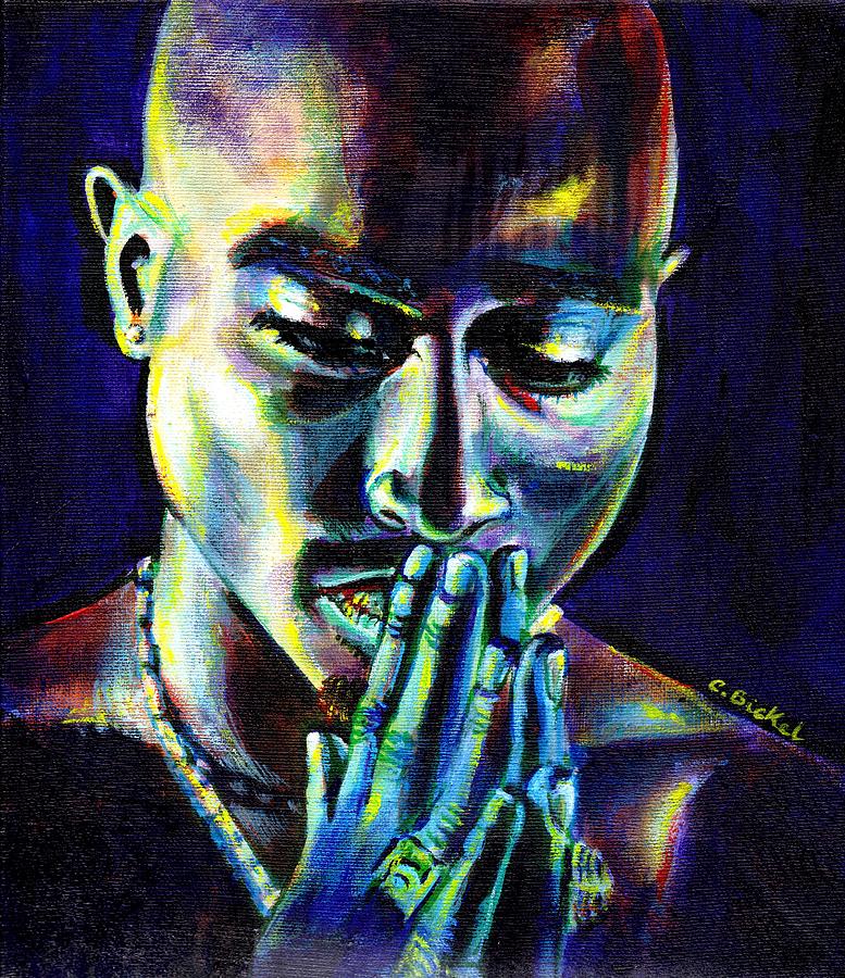 Tupac Painting by Charles Bickel