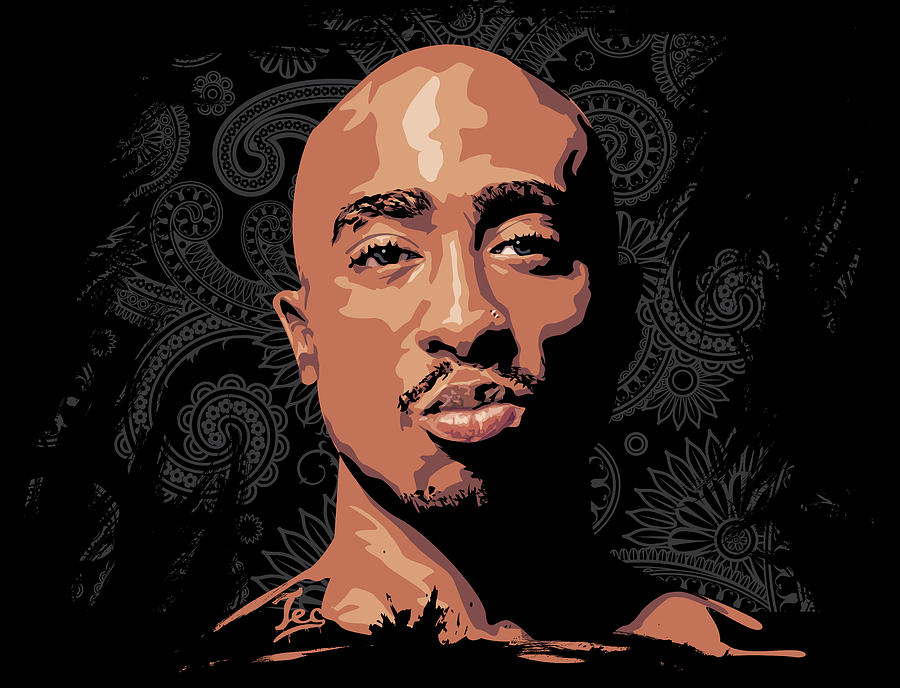 Tupac Shakur Digital Art - Tupac by Tec Nificent