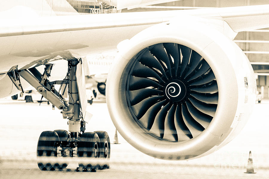 Turbine and Wheels- Boeing 787 Photograph by Rene Triay FineArt Photos