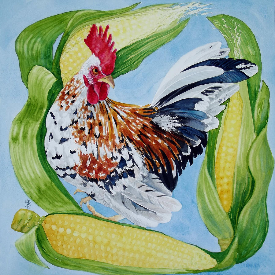 Turbo With Corn Painting by Kirsten Beitler