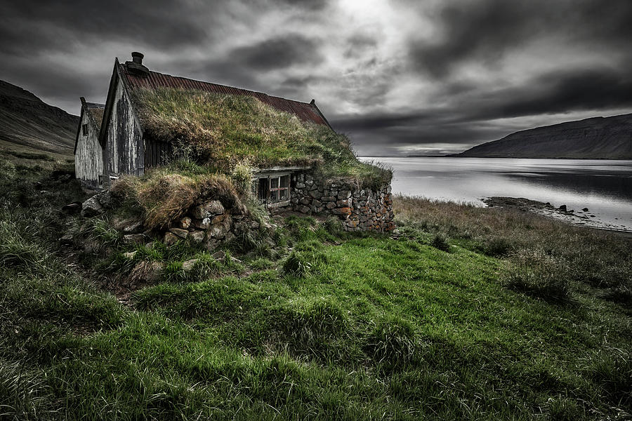 Cottage Photograph - Turf And Stones by Bragi Ingibergsson -