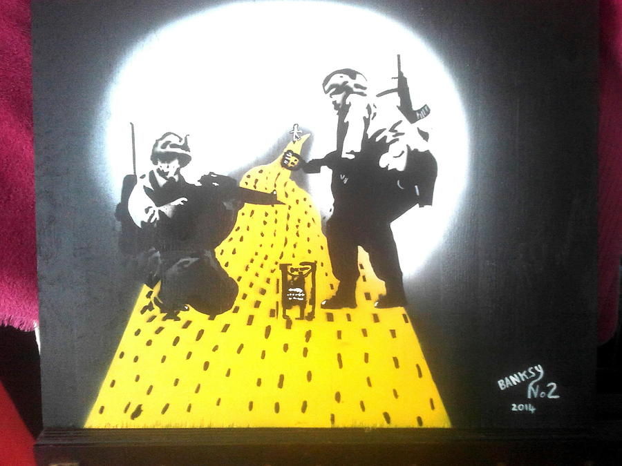 Turf Wars Banksy Is On The Yellow Brick Road Painting
