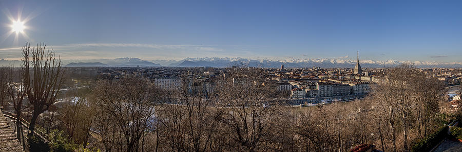 Turin City Panorama Photograph by Sonny Marcyan