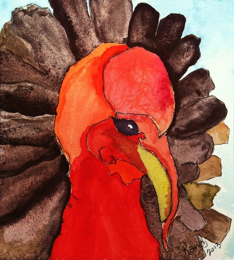 Turkey In Waiting Painting