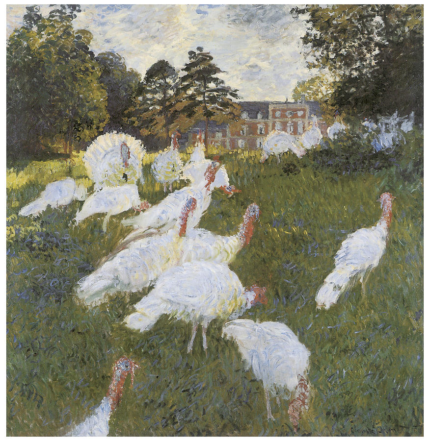 Claude Monet Painting - Turkeys by Claude Monet