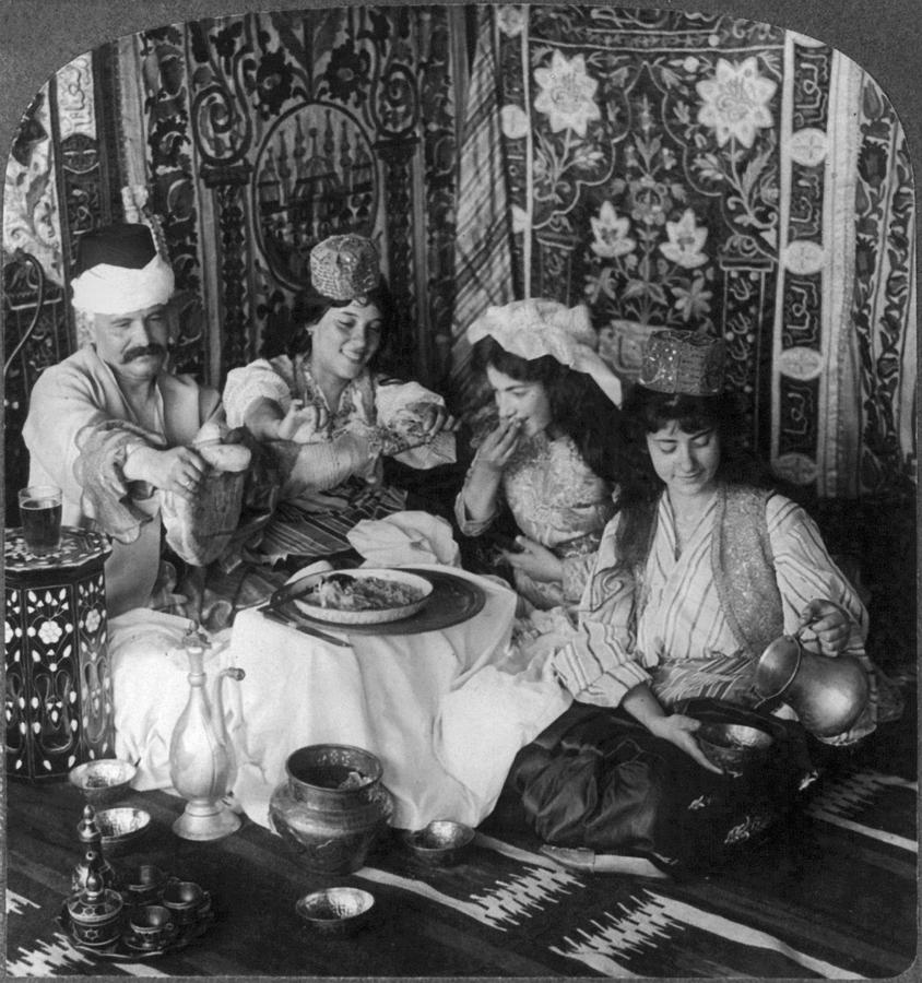 Platter Photograph - TURKISH HAREM, c1913 by Granger