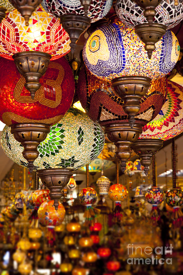 Lamp Photograph - Turkish Lamps by Brian Jannsen