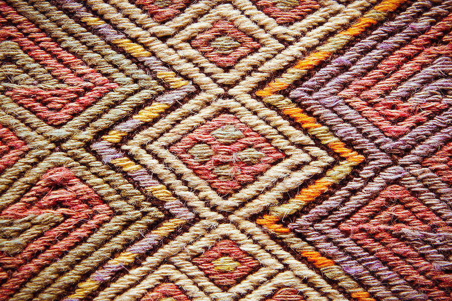 Arabian Photograph - Turkish Rug by Tom Gowanlock Arabian Photograph - Turkish Rug by Tom Gowanlock