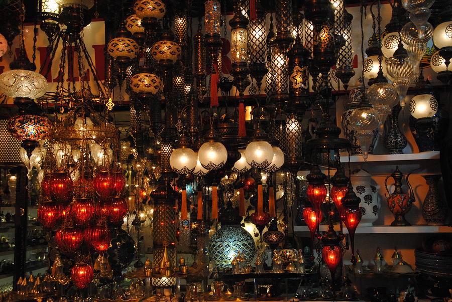 Turkish Treasures in Grand Bazaar Photograph by Jacqueline M Lewis