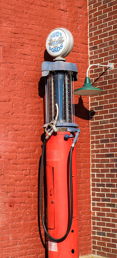 Lamp Photograph - Turn of Century Gas Pump by Douglas Barnett