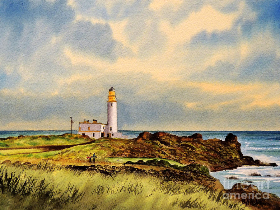 Turnberry Golf Course 9th Tee Painting