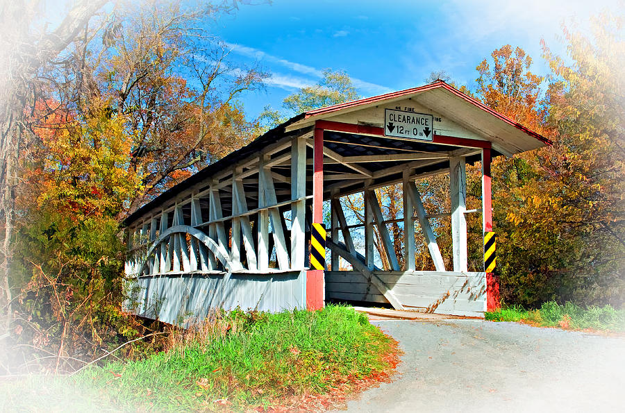 Turners Covered Bridge Vignette Photograph