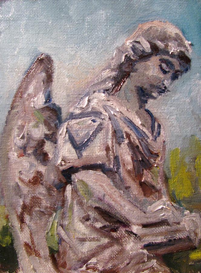 Turning Angel Painting by Susan Elizabeth Jones