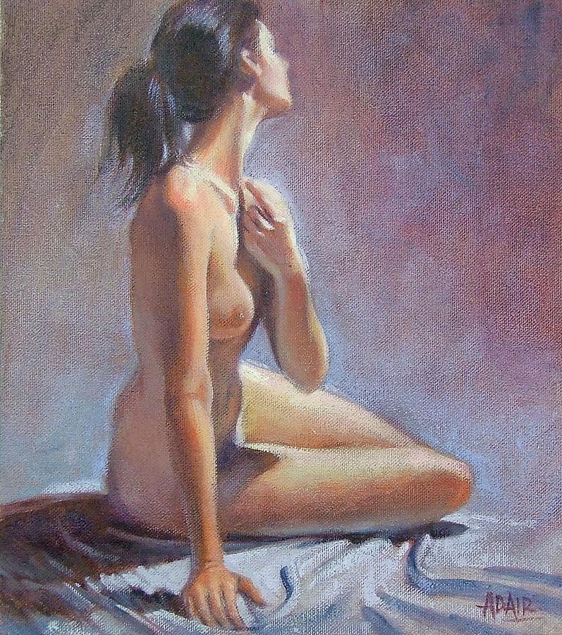 Nude Painting - Turning Away 2 by Pauline Adair