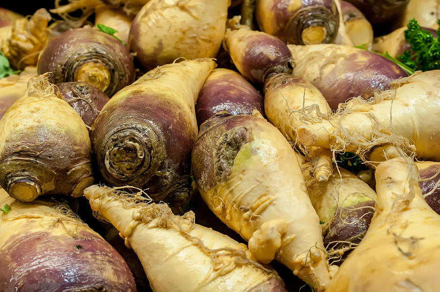 Turnip On Display At Farmers Market Photograph by Alex Grichenko