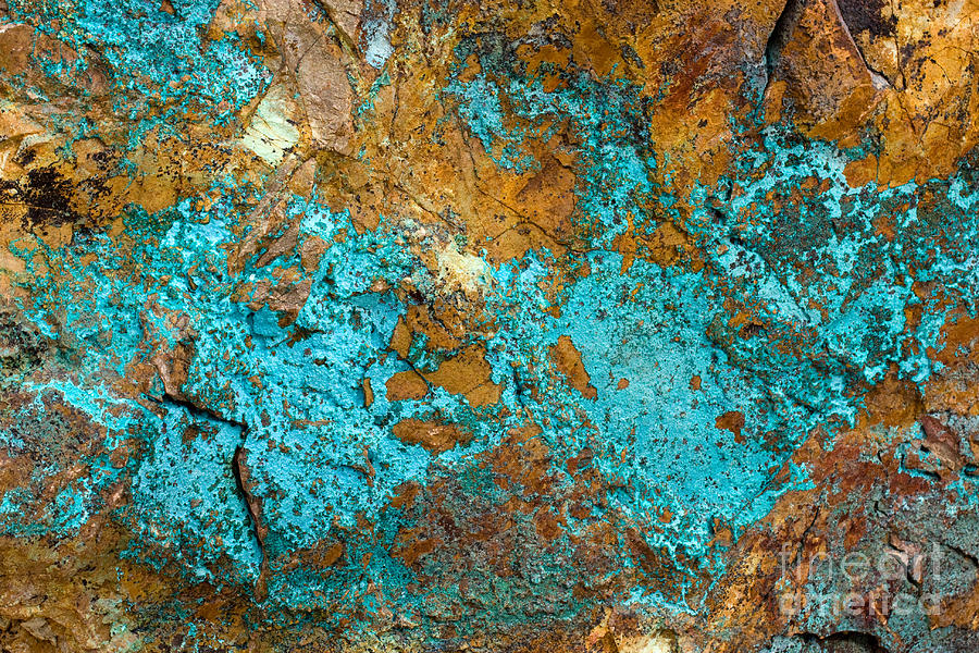 Tucson Photograph - Turquoise Abstract by Chris Scroggins