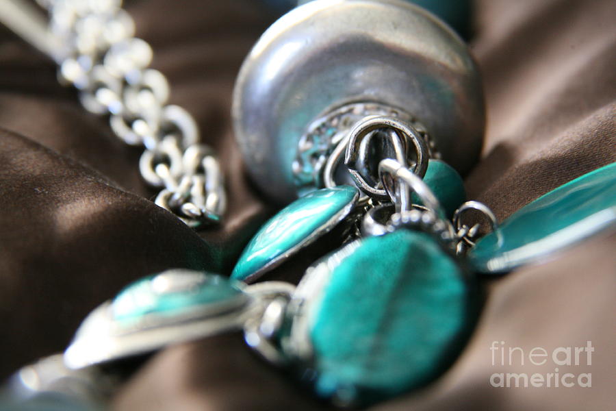 Turquoise and silver Photograph by Lynn England