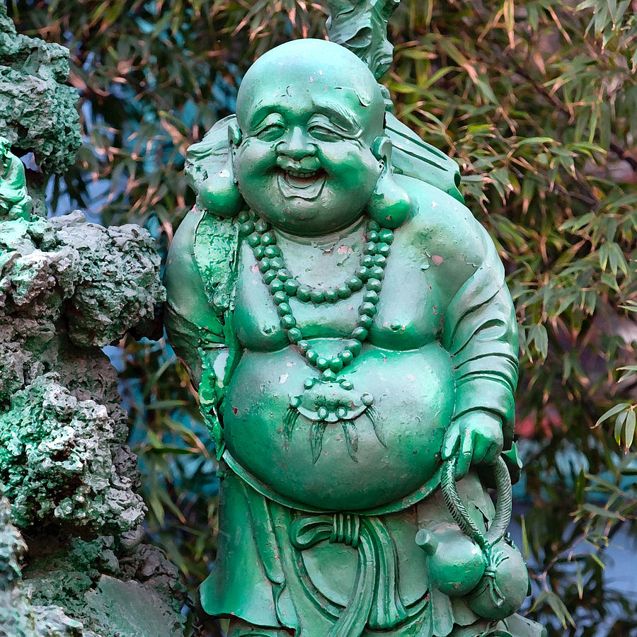 Turquoise Buddha Photograph by Art Block Collections