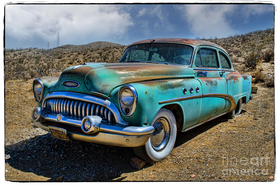 Turquoise Buick Photograph by Norma Warden