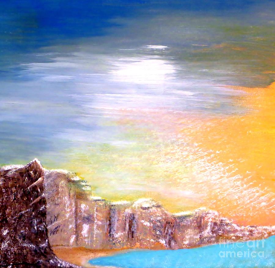 Turquoise Cove Painting by Tim Townsend