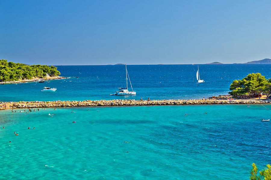 Turquoise croatian beach on Murter island Photograph by Brch Photography