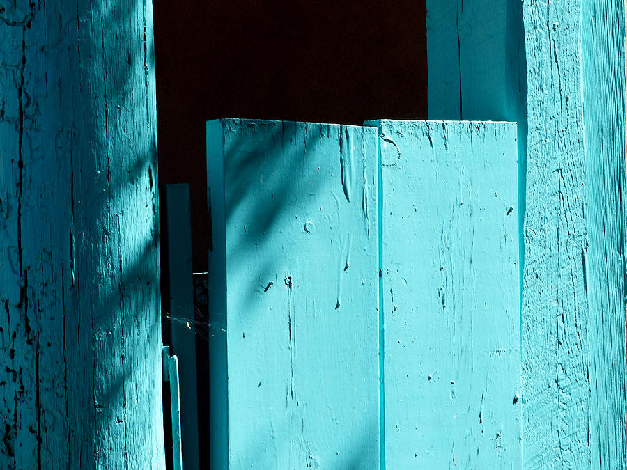 Santa Fe Photograph - Turquoise Door by Marcia Socolik